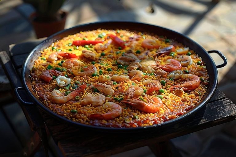 Recette de paëlla aux fruits de mer : facile et savoureuse